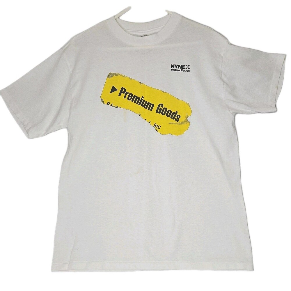 Vintage New York Yellow Pages Premium Goods Phone Co. T Shirt 80s 90s, Size XL